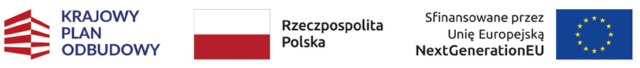 Zestawienie logotypów KPO, Rzeczpospolita Polska i Unia Europejska